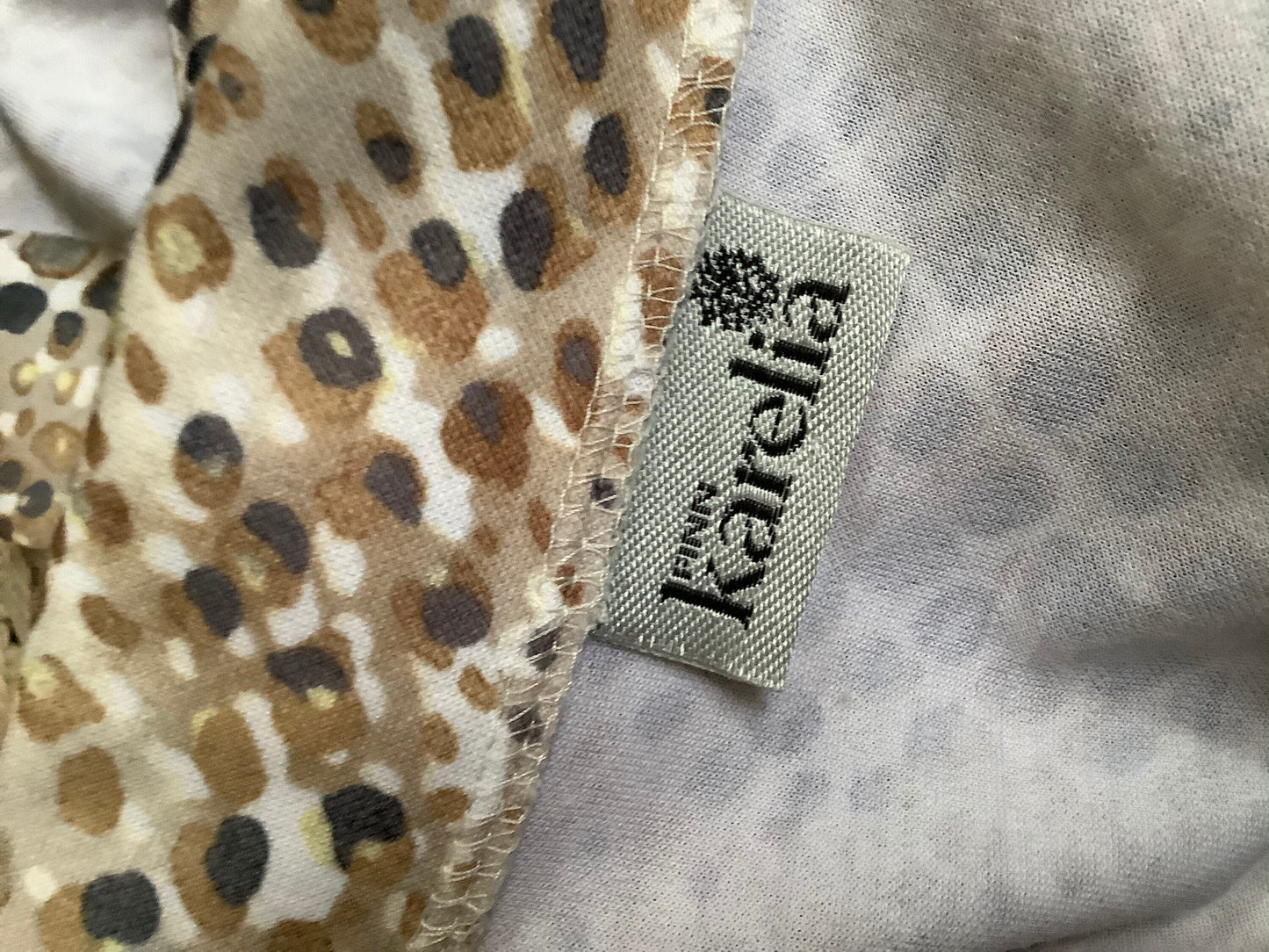 1980βs Animal print jersey oversized blouse