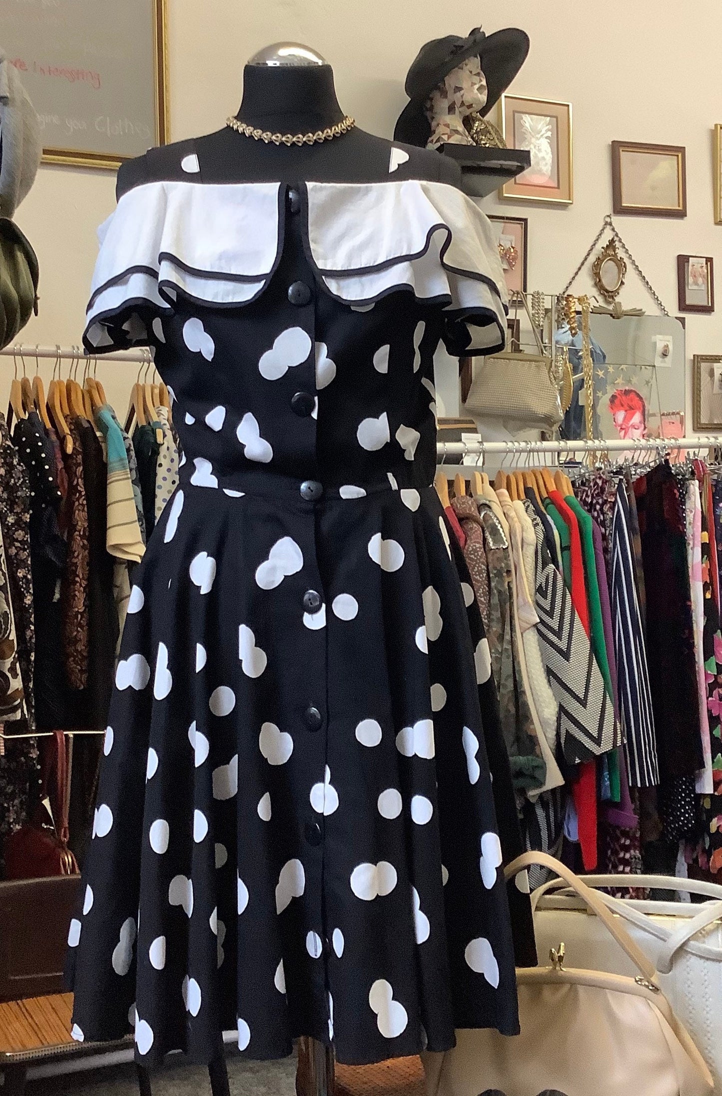 American Vintage polka dot 50’s rockabilly style dress
