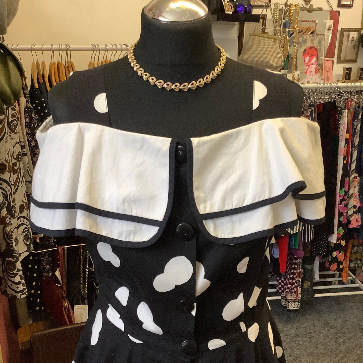 American Vintage polka dot 50’s rockabilly style dress