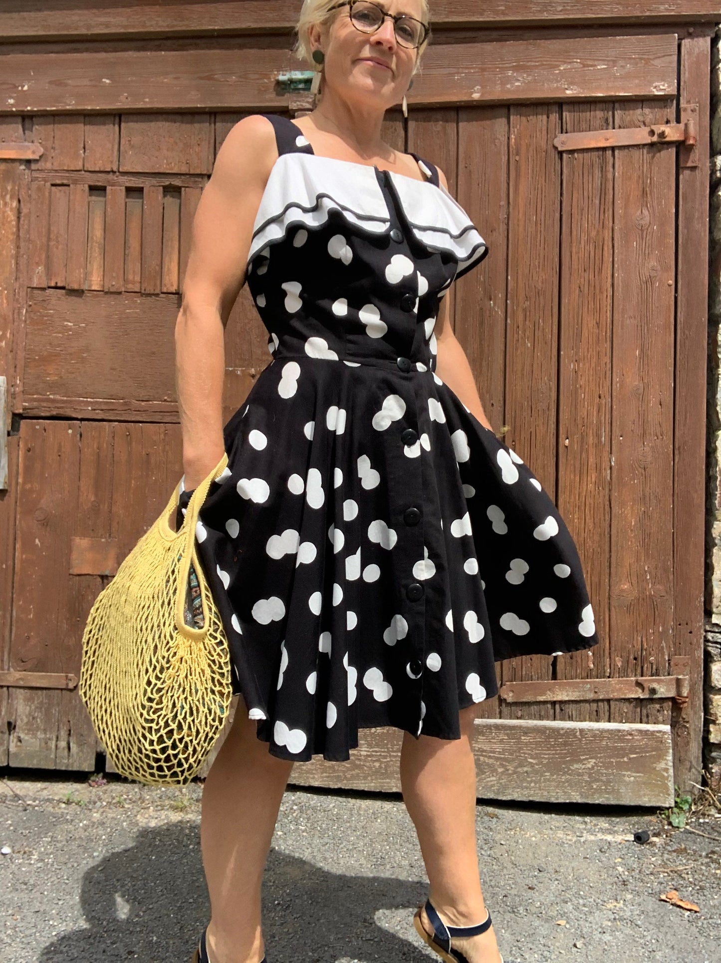American Vintage polka dot 50’s rockabilly style dress