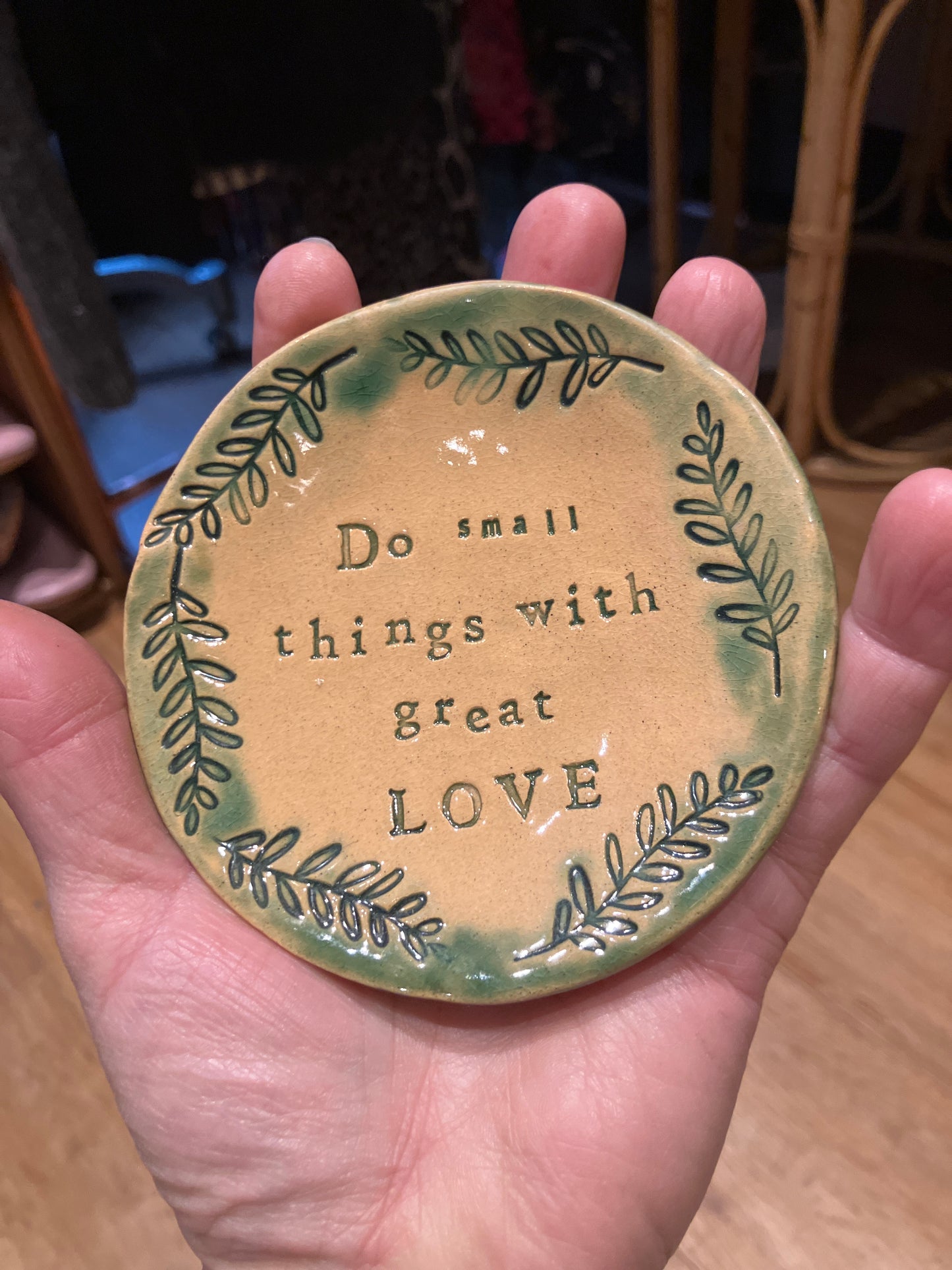 Love and Lovelier Handmade Pottery Great Love Trinket Bowl