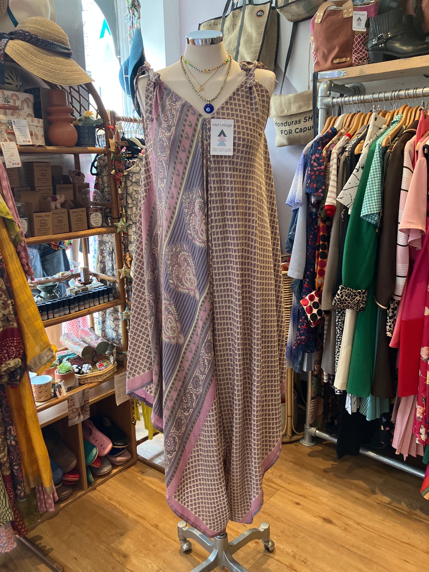 Hand made Indian sari fabric belted jumpsuit/Romper