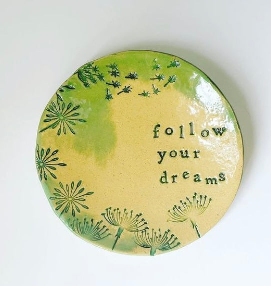 Love and Lovelier Handmade Pottery Follow Your Dreams Trinket Bowl