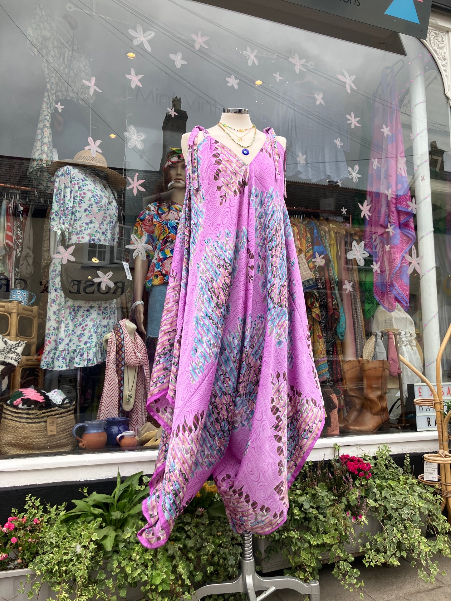 Hand made Indian sari fabric belted jumpsuit/Romper