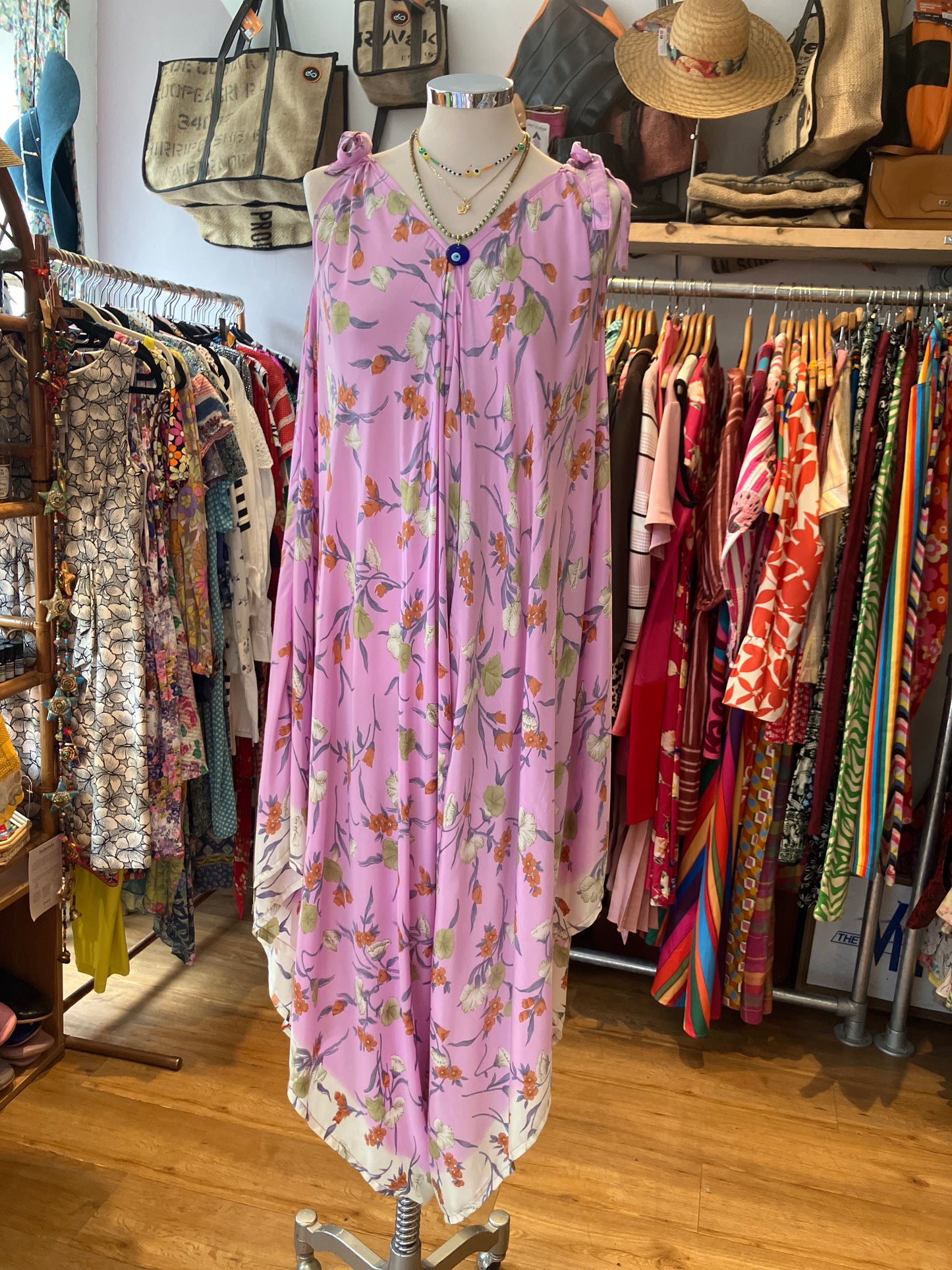 Hand made Indian sari fabric belted jumpsuit/Romper ~ free size 8-18