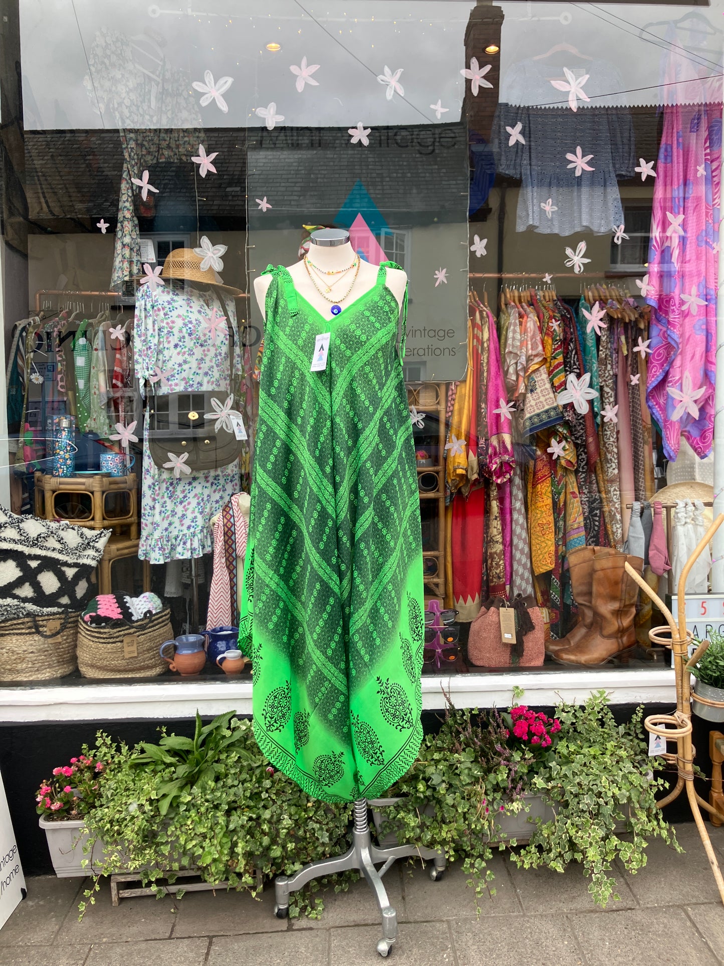 Hand made Indian sari fabric belted jumpsuit/Romper