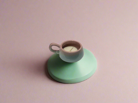 Sass and Belle pastel pink/green Tea-light holder