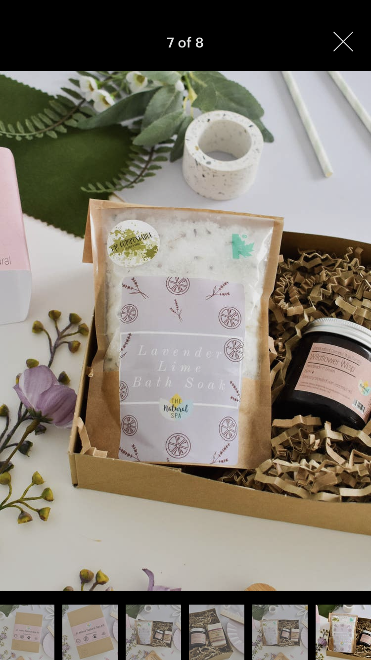 At Home Natural Spa Kit in Wildflower Wisp