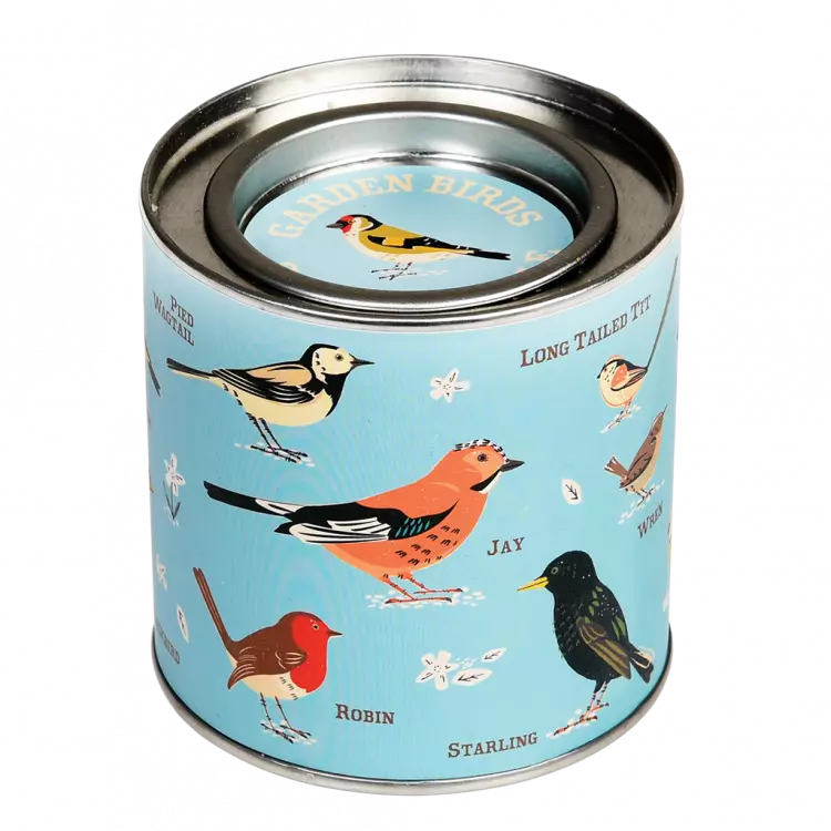 Garden Bird Candle in a tin