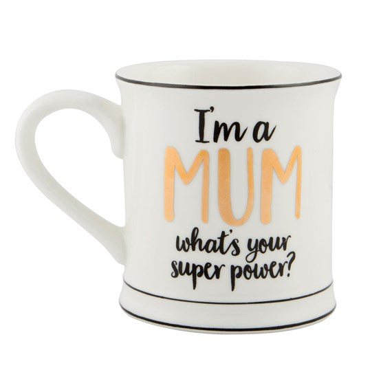 Sass & Belle Super hero Mum mug