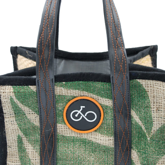 Cycle of Good Recycled Inner Tube & Coffee Sack Lunch Bag