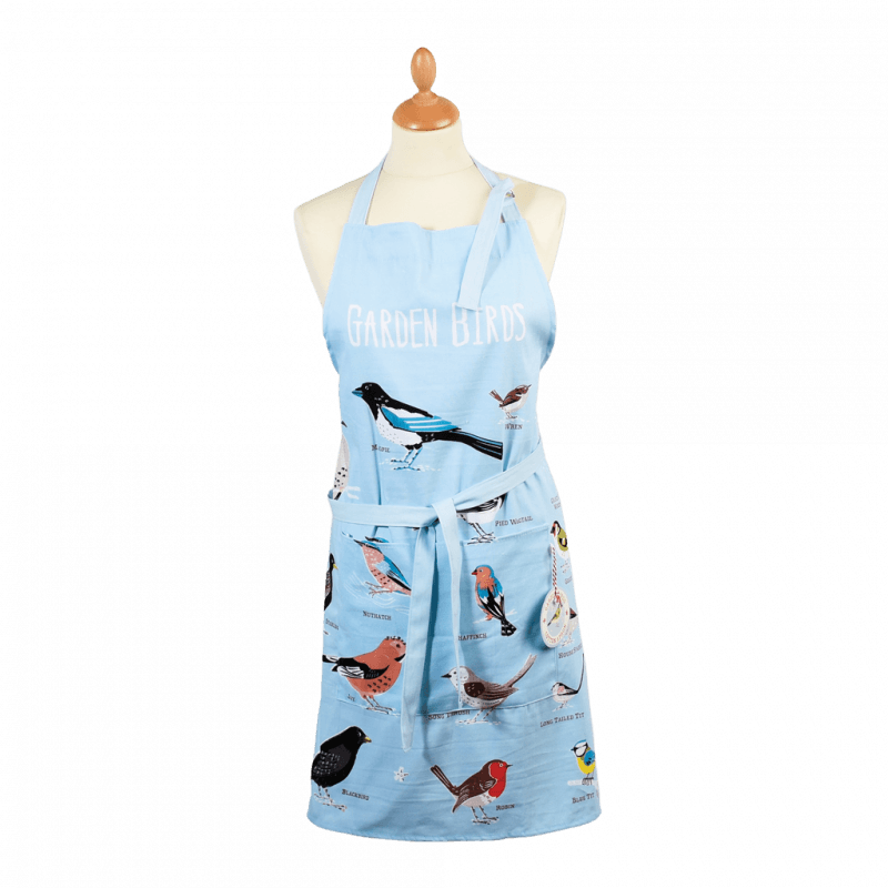 Garden Bird Cotton Kitchen Apron