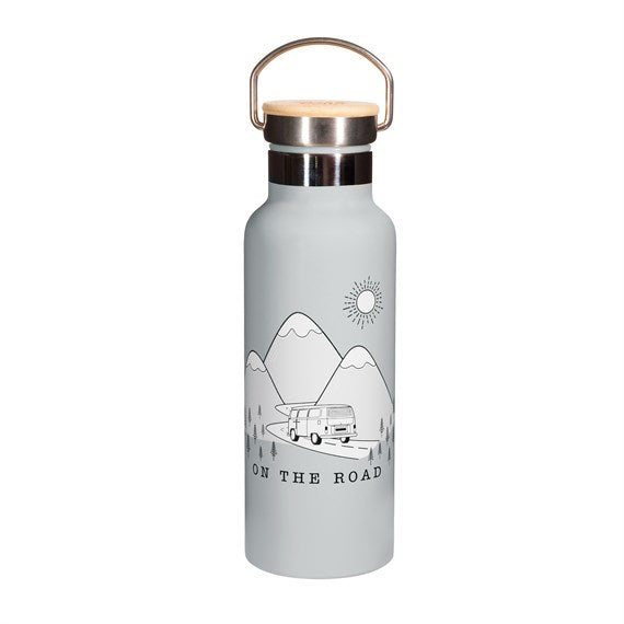 Out of office stainless steel water bottle by Sass & Belle