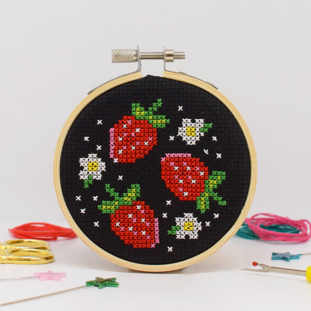 The Make Arcade ‘Strawberry’ Mini Cross Stitch Kit
