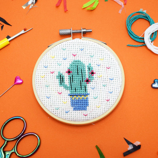 The Make Arcade ‘Cactus’ Mini Cross Stitch Kit
