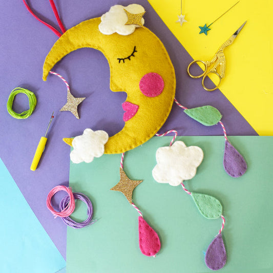 The Make Arcade ‘Hanging Moon’ Felt Sewing Kit