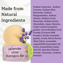 The Natural Spa Lavender Lime Shampoo Bar