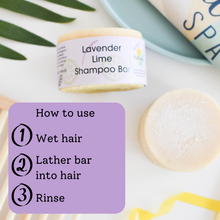 The Natural Spa Lavender Lime Shampoo Bar