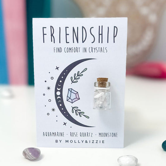 Friendship jar of crystals by Molly & izzie