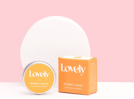 Lovely Skincare Sherbet Lemon- Lemon Sugar Lip Balm