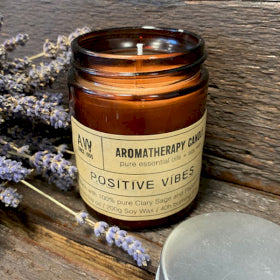 Ancient Wisdom Positive Vibes Clary Sage and Peppermint Soy Wax Candle