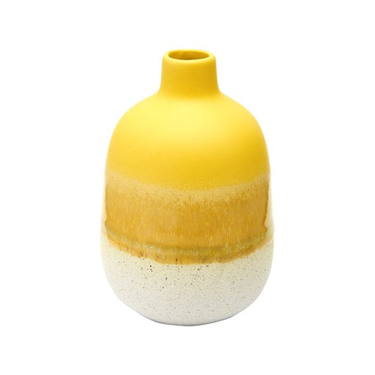 Sass and Belle Mojave Glaze Yellow Vase