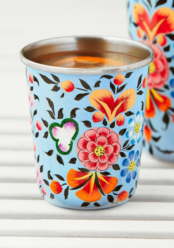 Namaste Ketaki Enamel Floral Small Tumbler