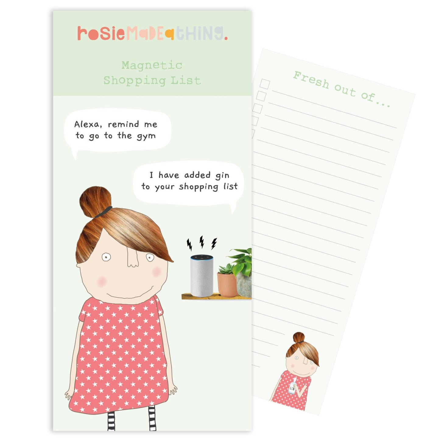 Rosie Made a Thing Alexa Magnetic Notepad