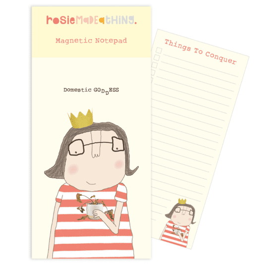 Rosie Made a Thing Domestic Goddess Magnetic Notepad