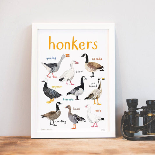 Sarah Edmonds Pun Of It A4 Honkers Print
