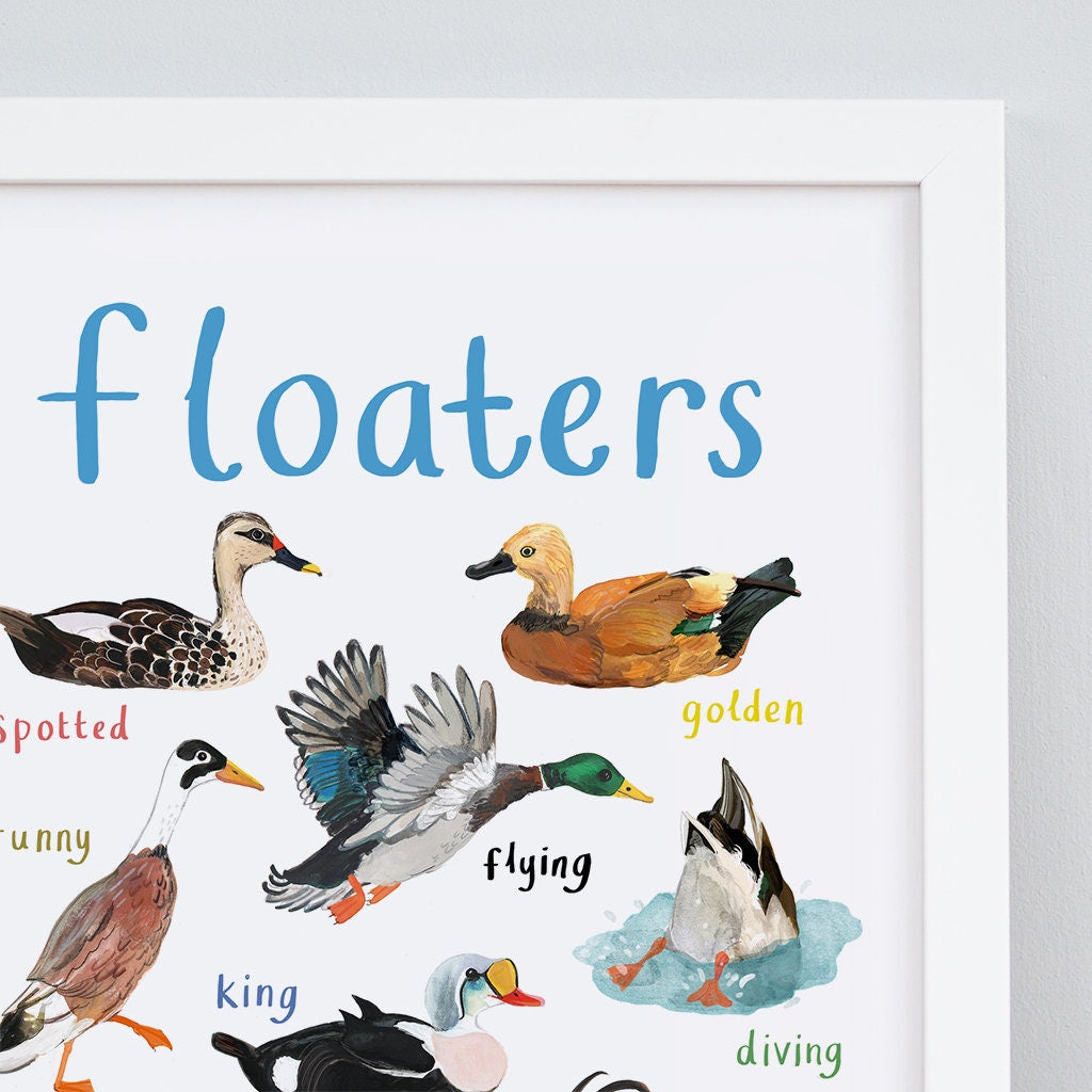 Sarah Edmonds Pun Of It A4 Floaters Print