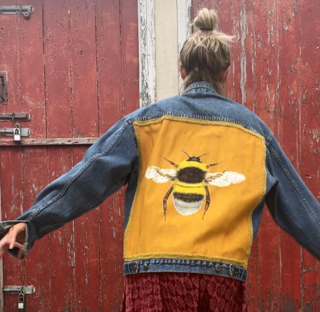 Vintage Denim jacket with Bee motif