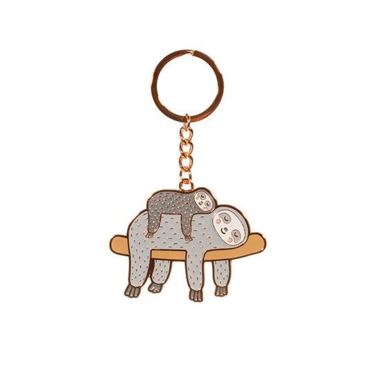 Sass & Belle Sloth enamel key ring