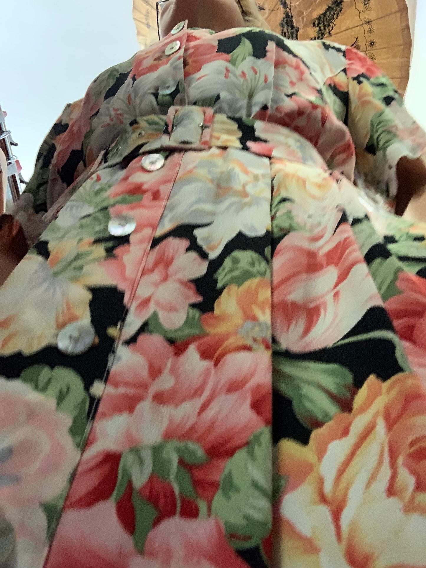 1980’s vintage floral shirtwaister dress by Betty Barclay