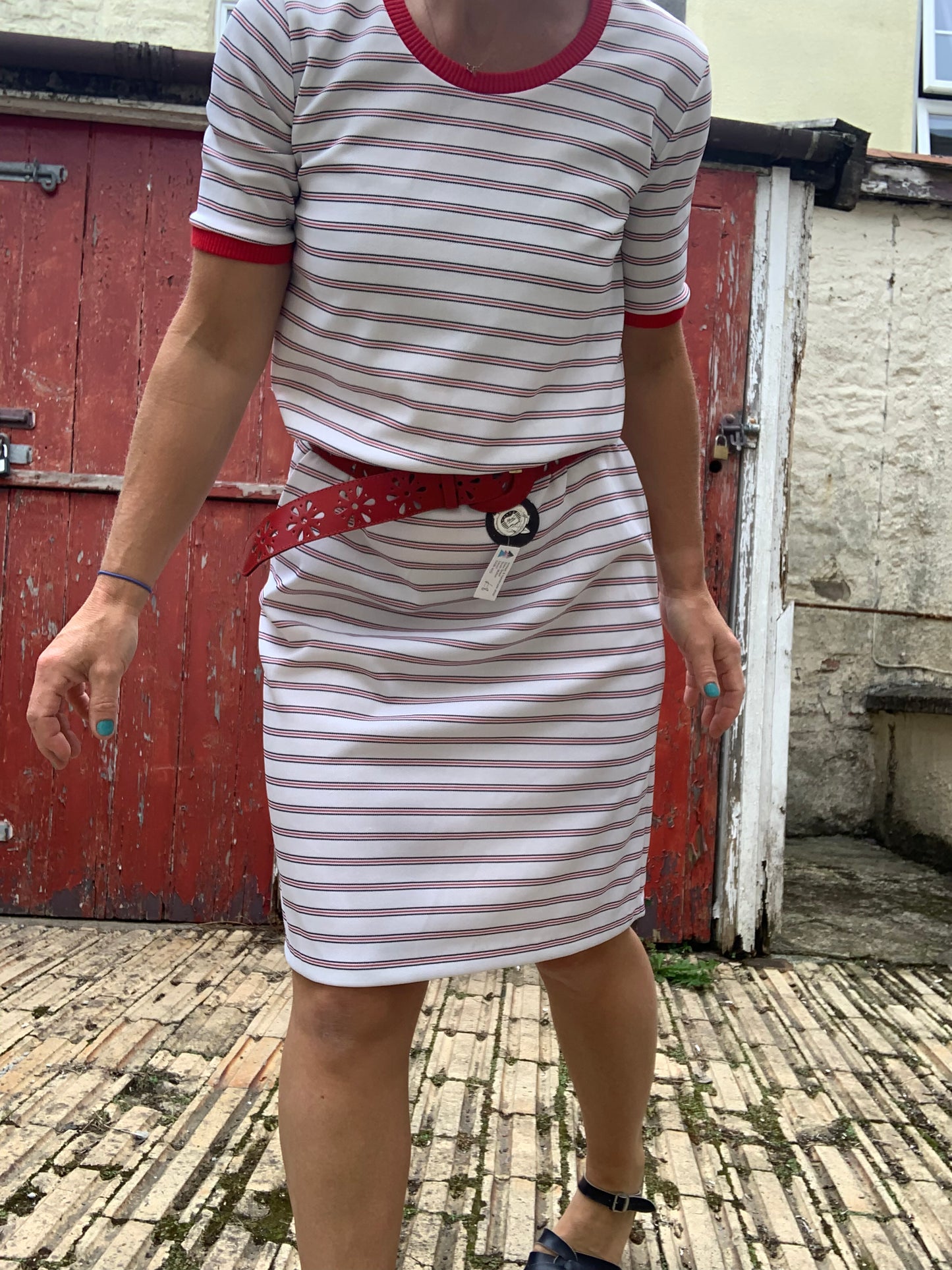 Vintage 1970’s striped jersey dress