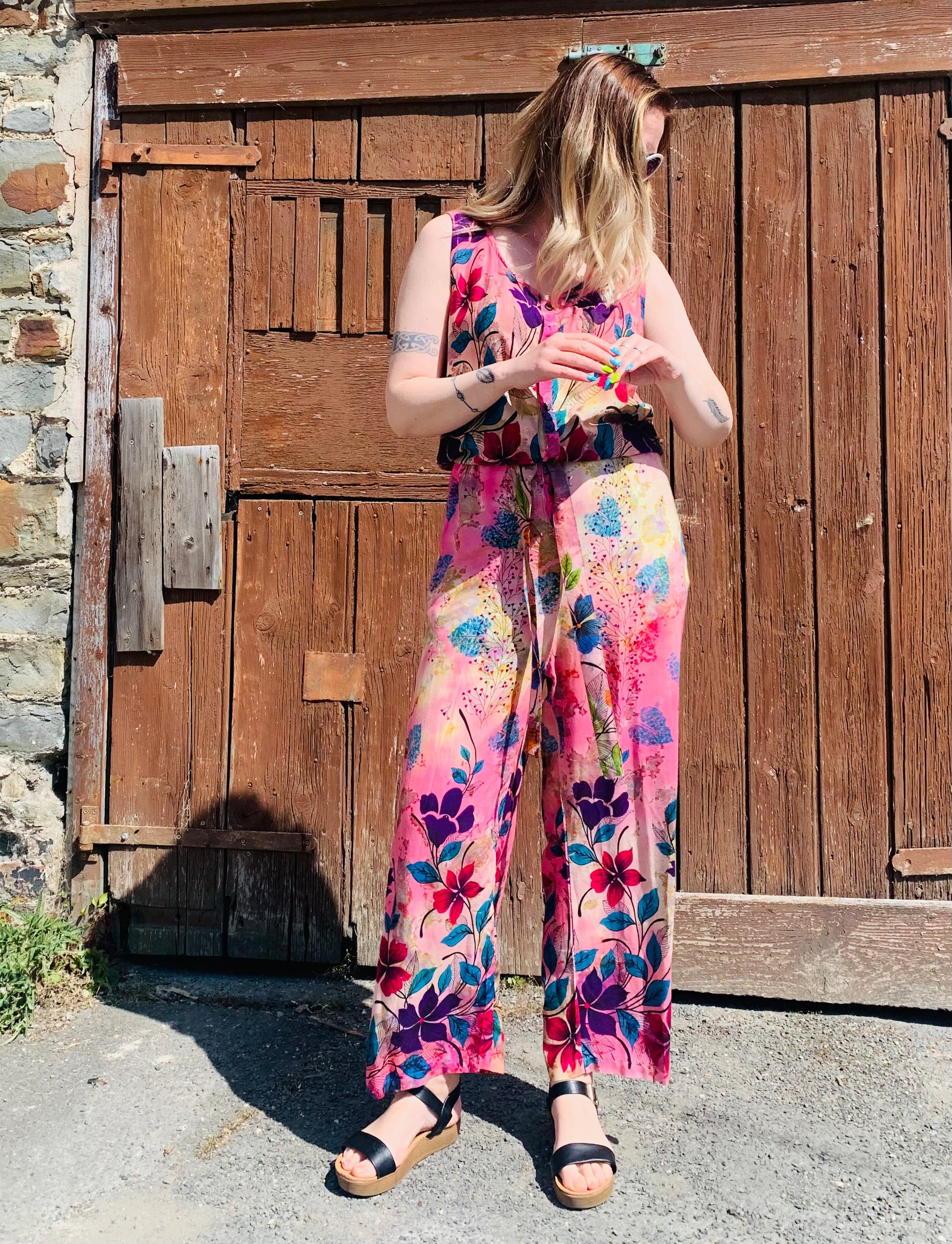 Jumpsuit colourful top