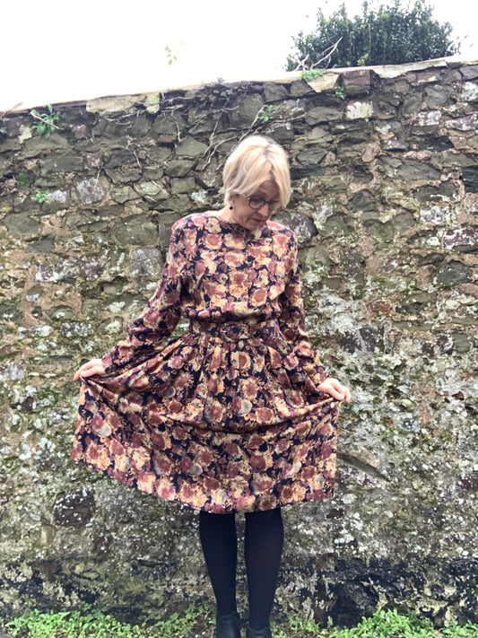 Vintage 1980’s floral shirtwaister dress by St Michael