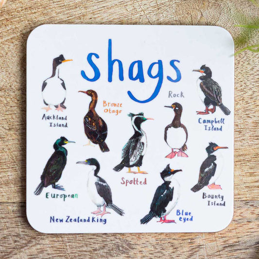 Shags cheeky bird coaster