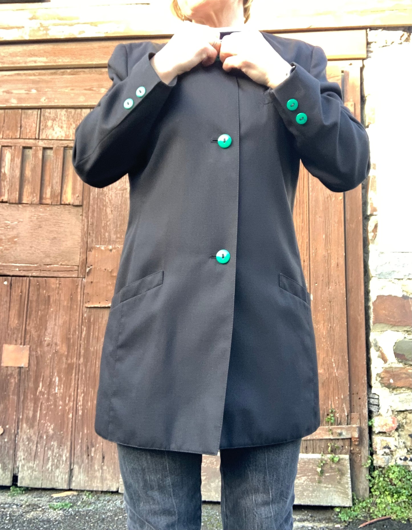 Vintage 1980’s longline boyfriend jacket by Yarell