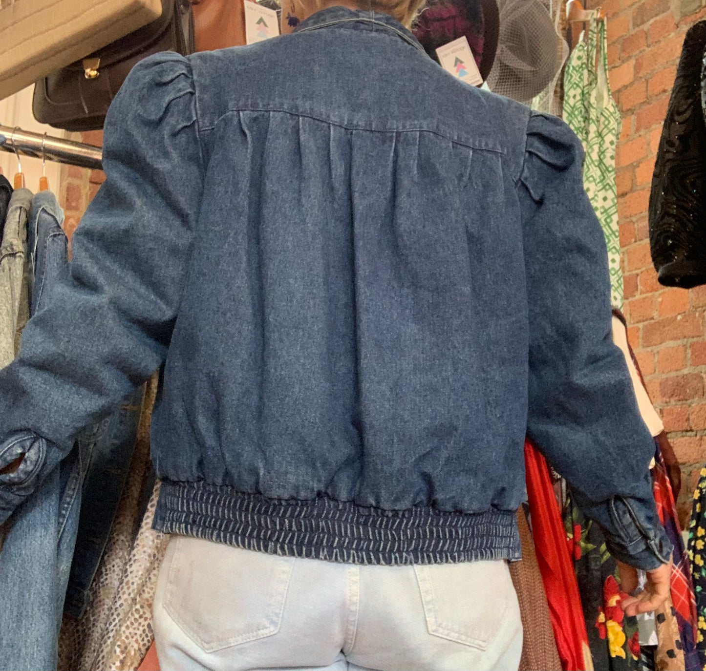 Vintage 1980’s padded denim jacket