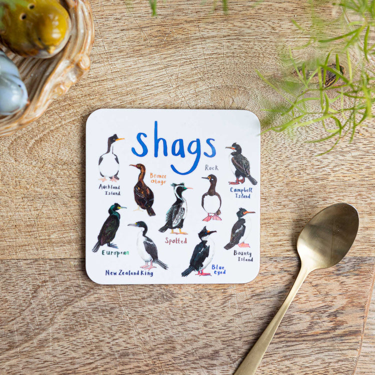 Shags cheeky bird coaster