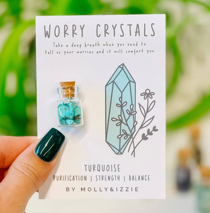 Turquoise Worry Crystals