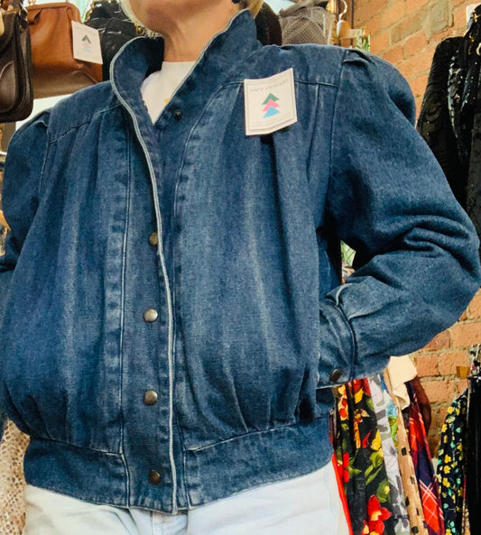 Vintage 1980’s padded denim jacket