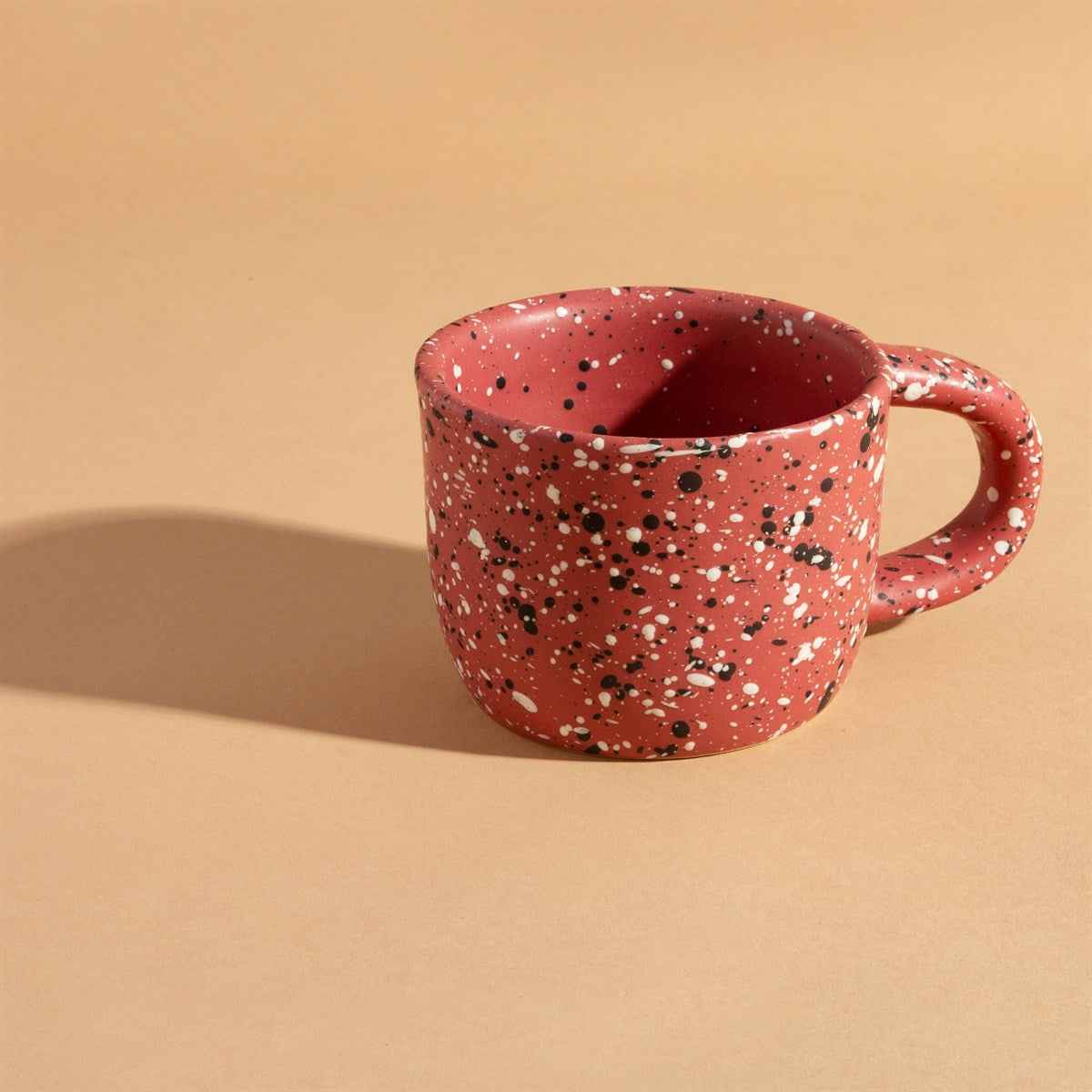 Sass & Belle red terrazzo speckled oversized mug