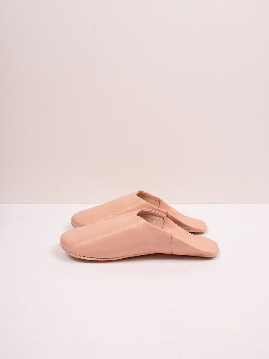 Moroccan Ballet pink leather mule slippers