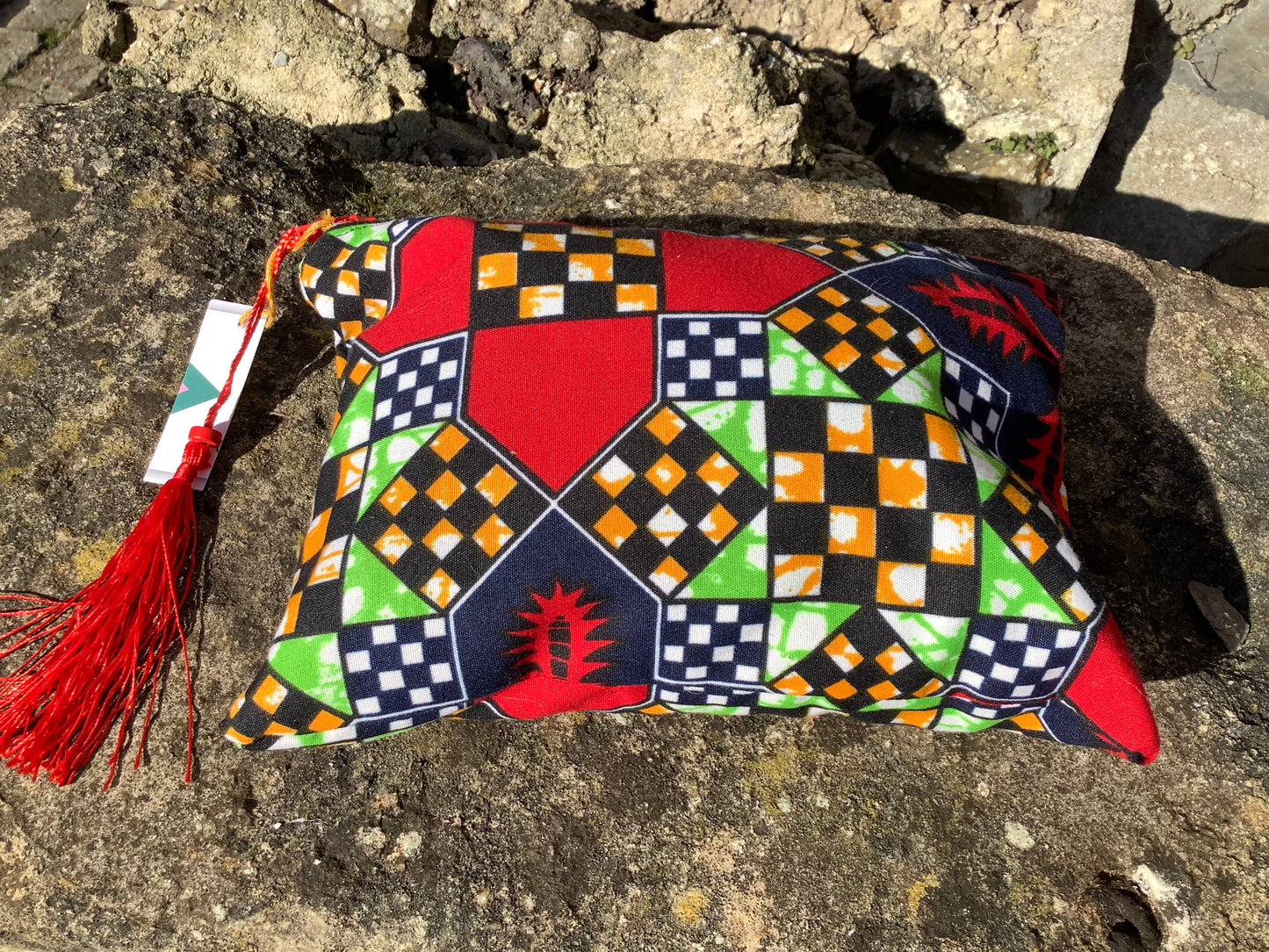 Handmade fabric multipurpose zipper pouch