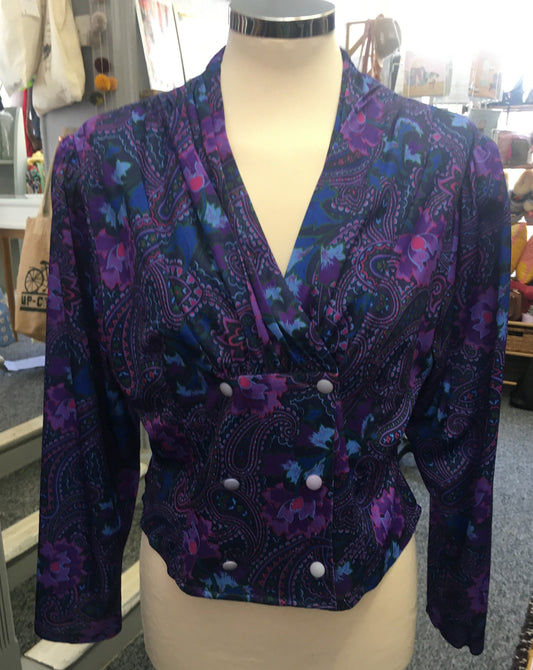 1970’s Vintage Paisley blouse