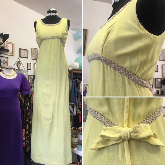 Vintage 1960’s yellow California maxi dress