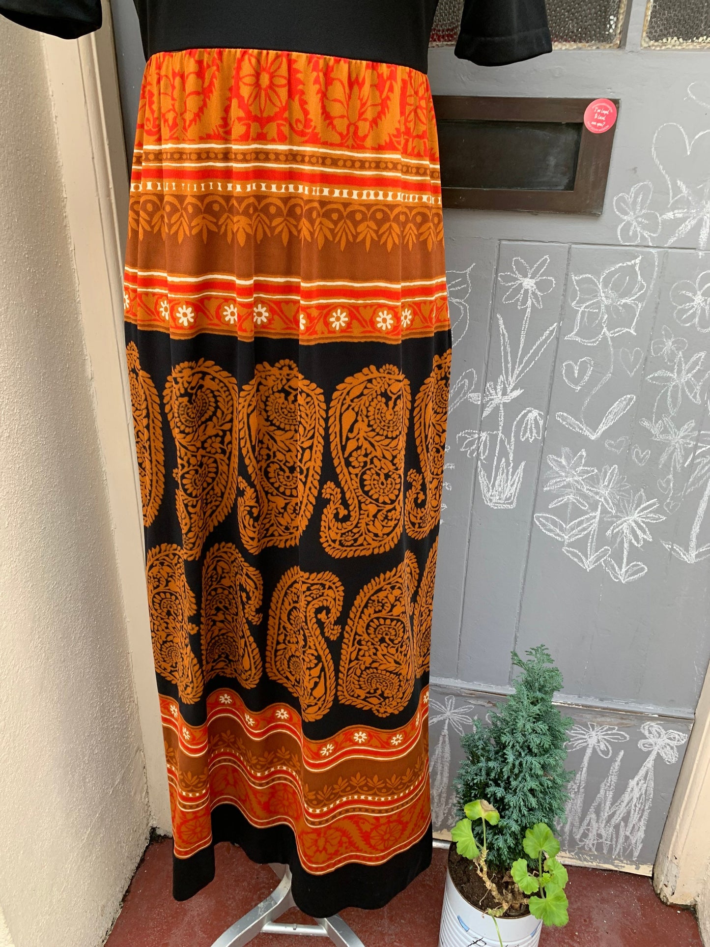 Vintage 1970’s boho style maxi dress by polly Peck