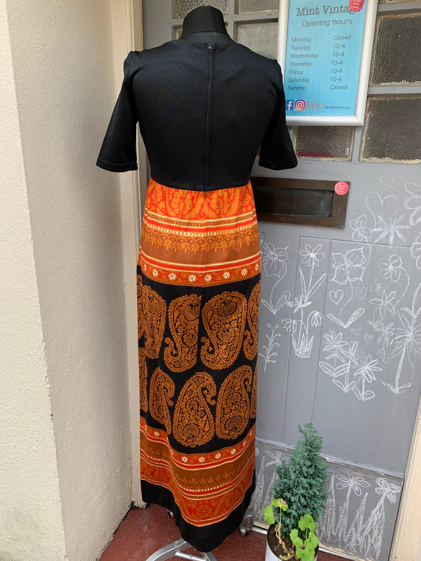 Vintage 1970’s boho style maxi dress by polly Peck